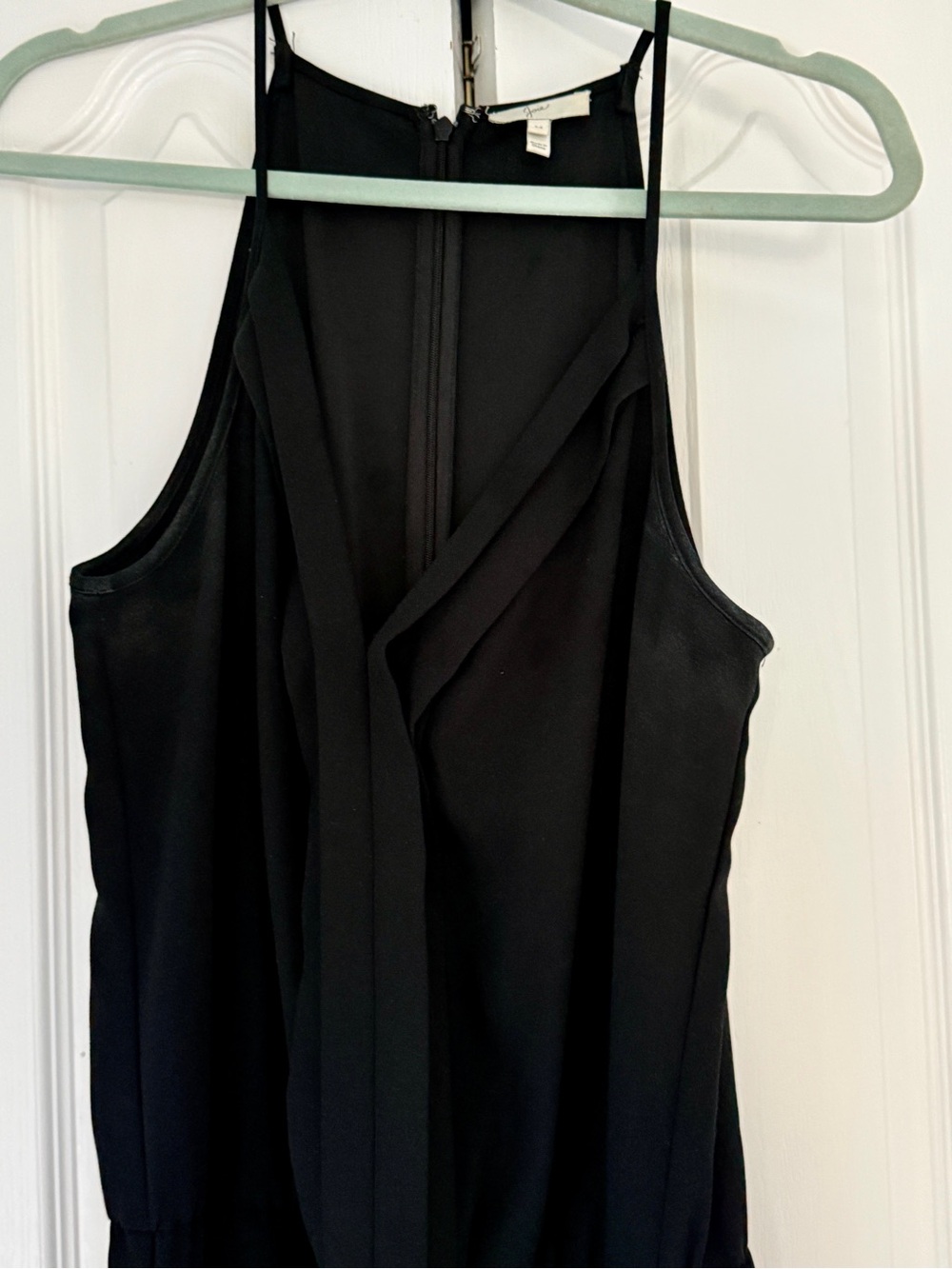 Stunning, sleek, slim- looking Joie Black Wide-Leg Jumpsuit.